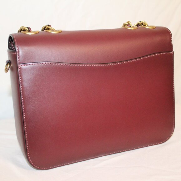 COACH Madison Shoulder Bag in Wine 5211 - Picture 7 of 9